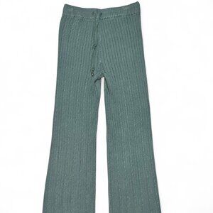 Sincerely Jules Light Green Ribbed Loungewear Pants